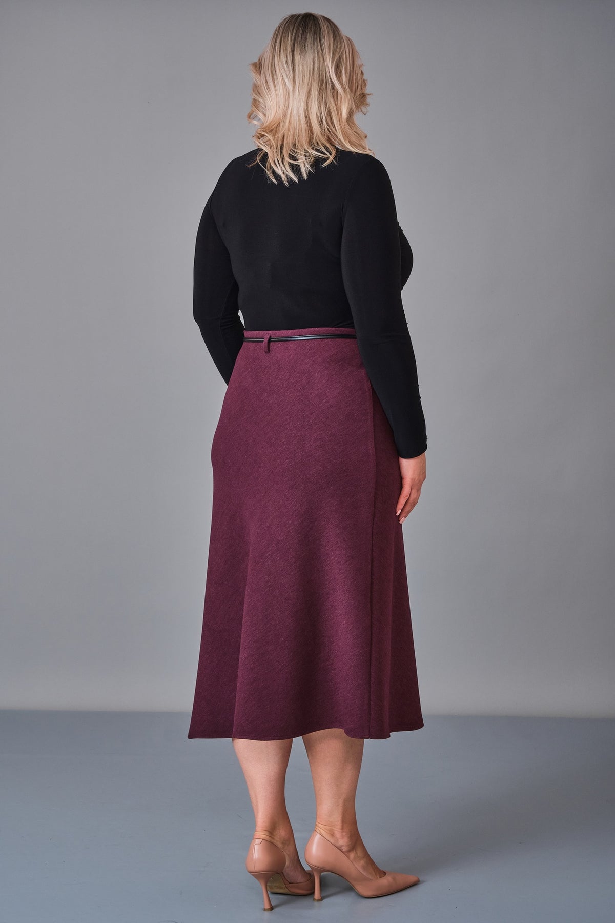Elitline - Plus Size Skirt (ELT27K2-22-4037) - 8690200250507
