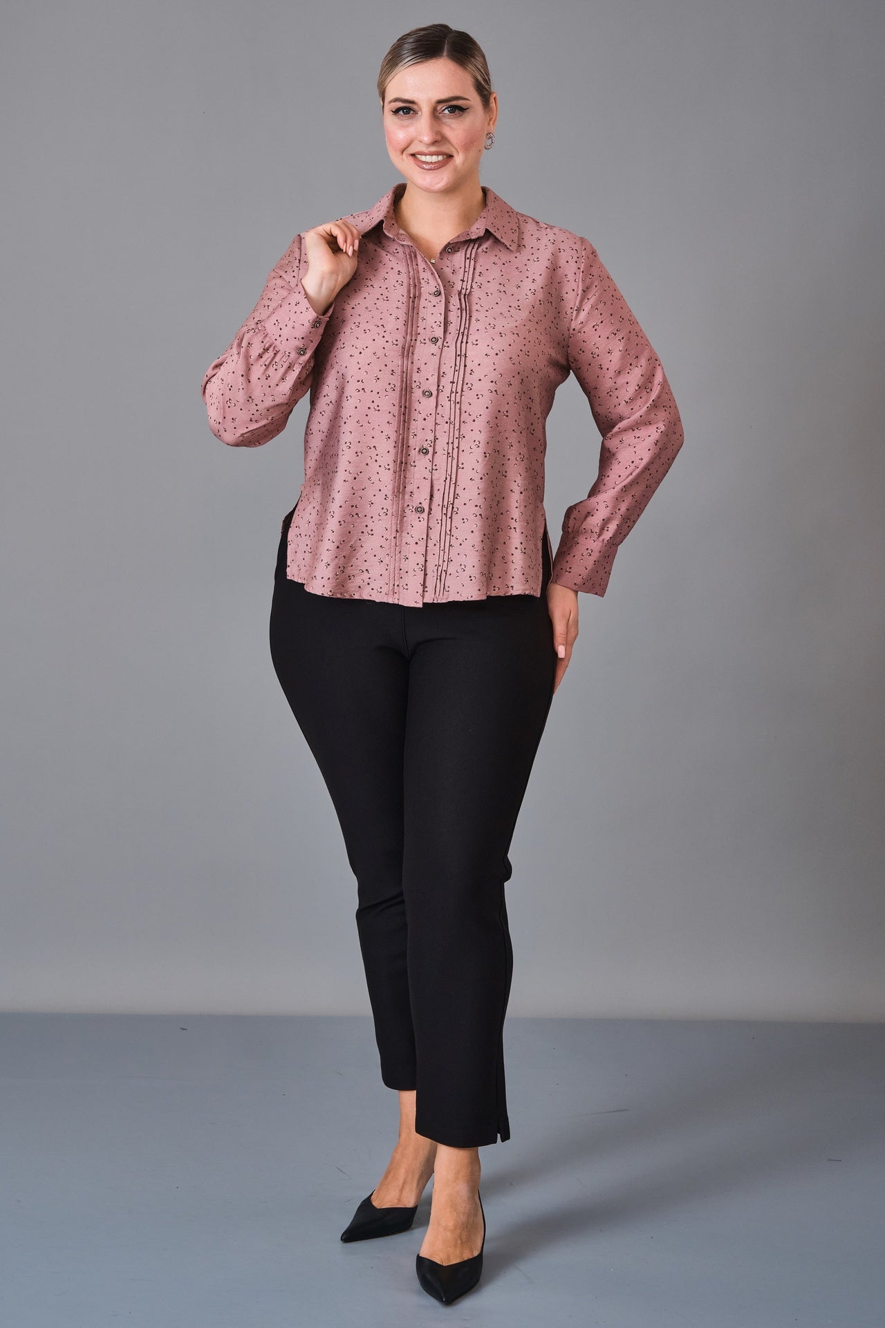 Revaro - Plus Size Blouse (REV27KBB-4130) - 8690200250651