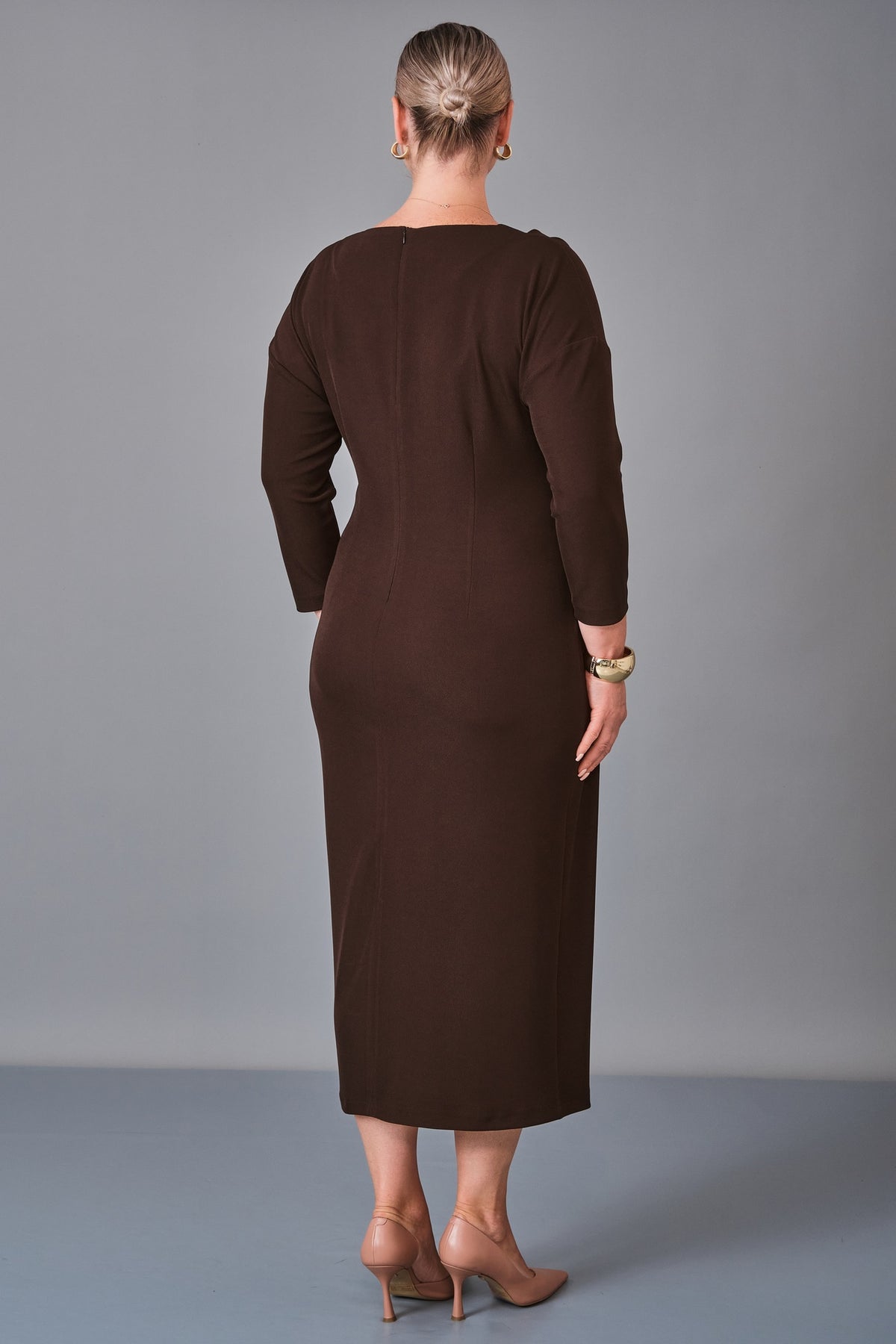 Laluce - Plus Size Dress (L2.K27.ELB.2E712) - 8690200251085