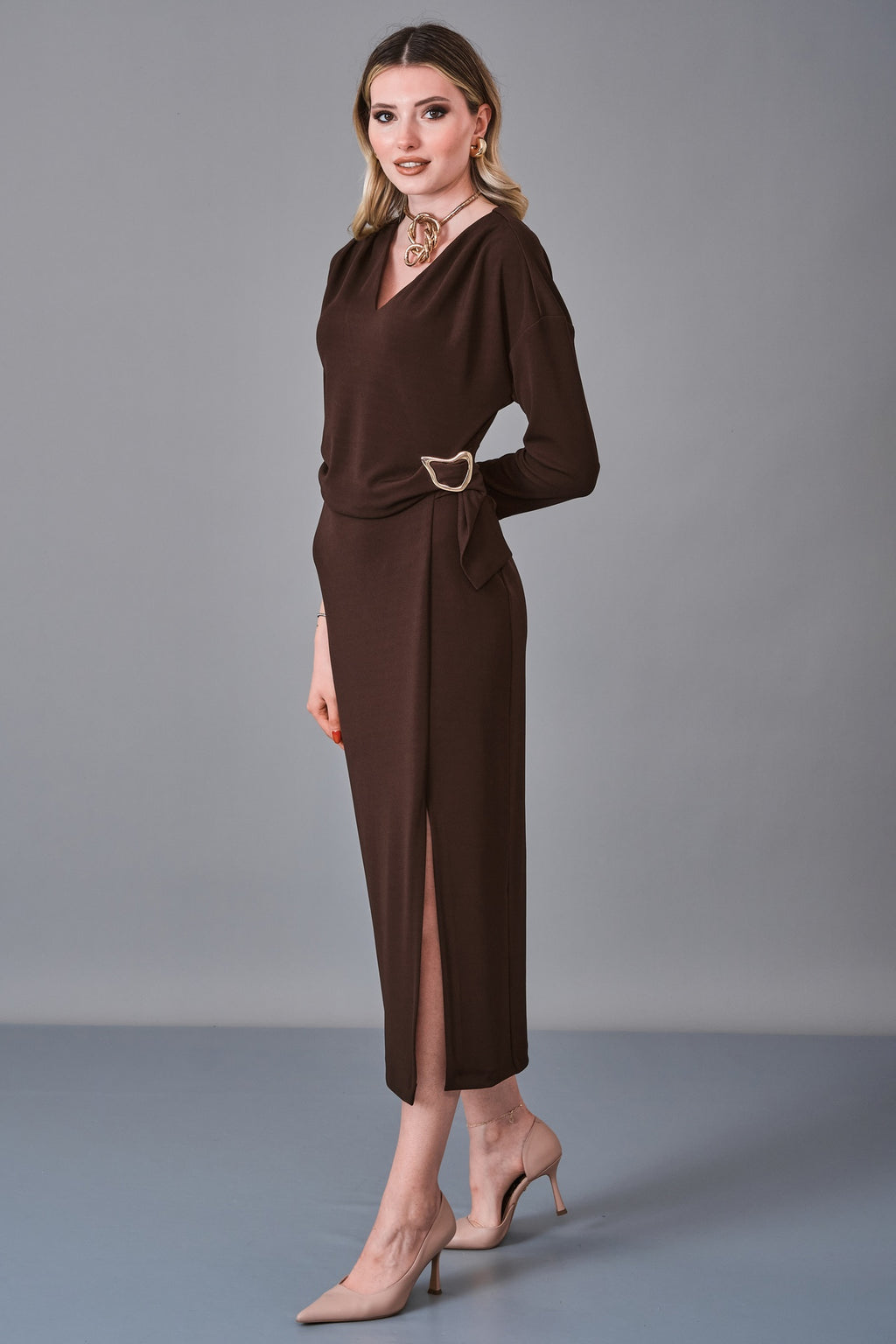 Qm - Regular Size Dress (QM.K27.ELB.QE449) - 8690200251153