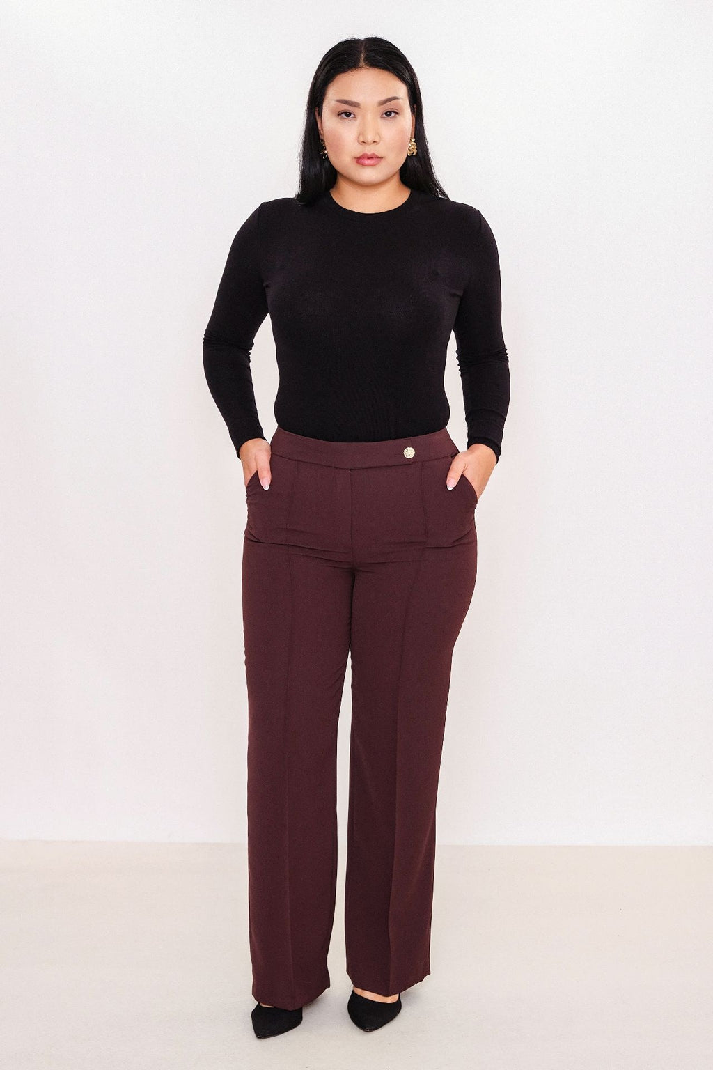 Selen - Plus Size Trousers (SLN27K11889)