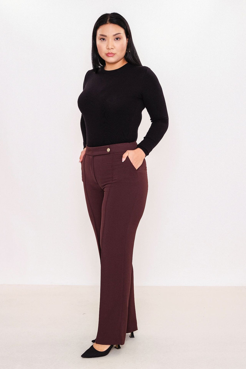 Selen - Plus Size Trousers (SLN27K11889)