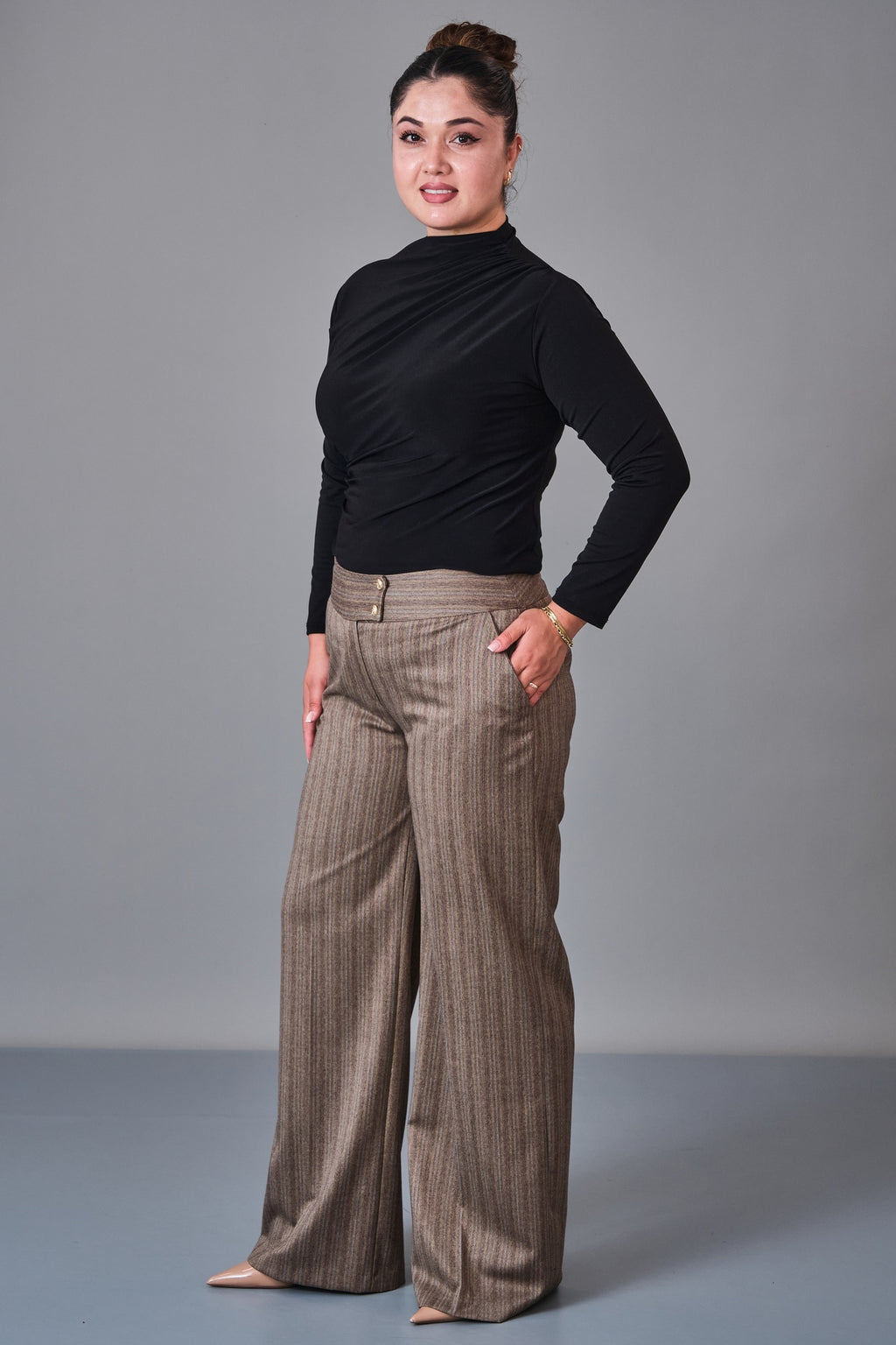 Selen - Plus Size Trousers (SLN27K41890) - 8690200251337