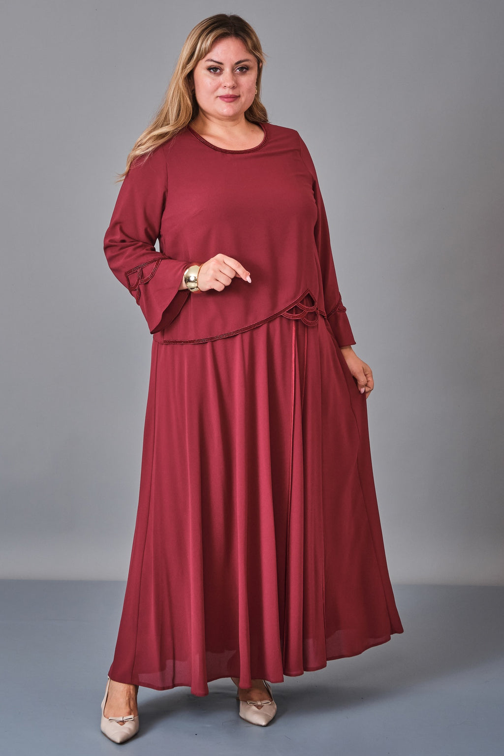 Gumanize - Plus Size Dress (GMZ2027-36-8269) - 8690200251511