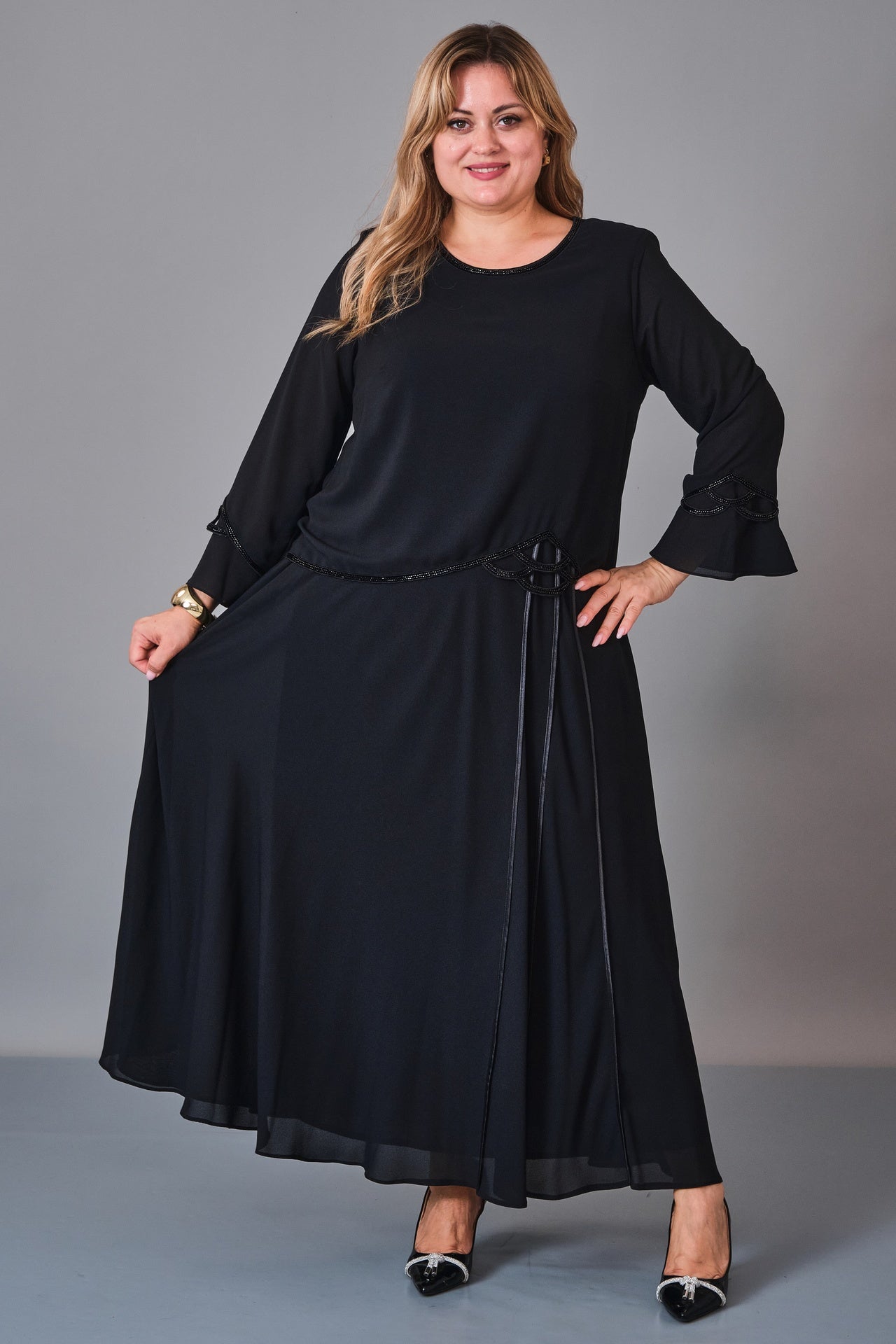 Gumanize - Extended Plus Size Dress (GMZ2027-37-8269) - 8690200251528