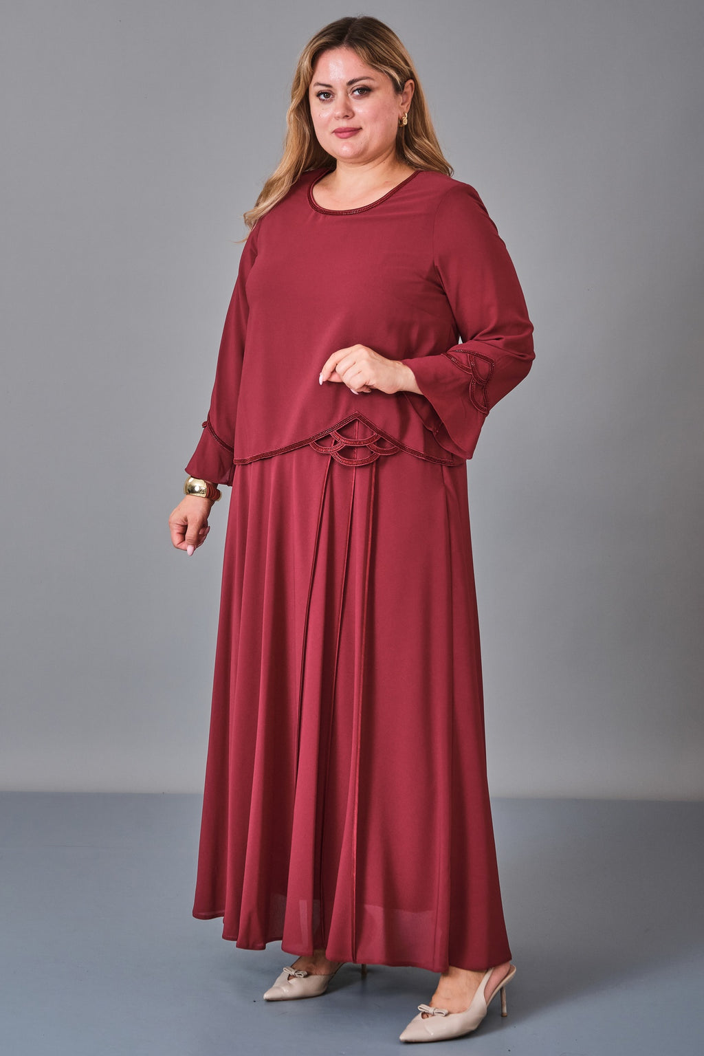 Gumanize - Extended Plus Size Dress (GMZ2027-37-8269) - 8690200251542