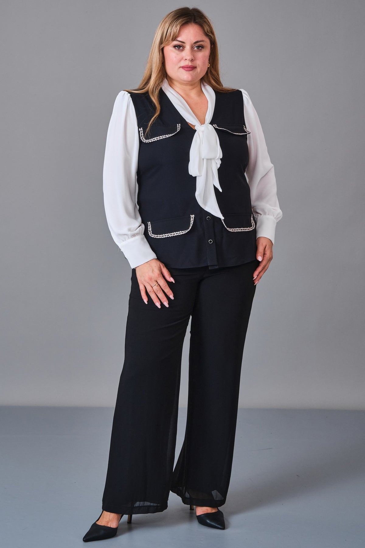 Kifayet - Plus Size Shirt (KFT27K18534-20) - 8690200251573