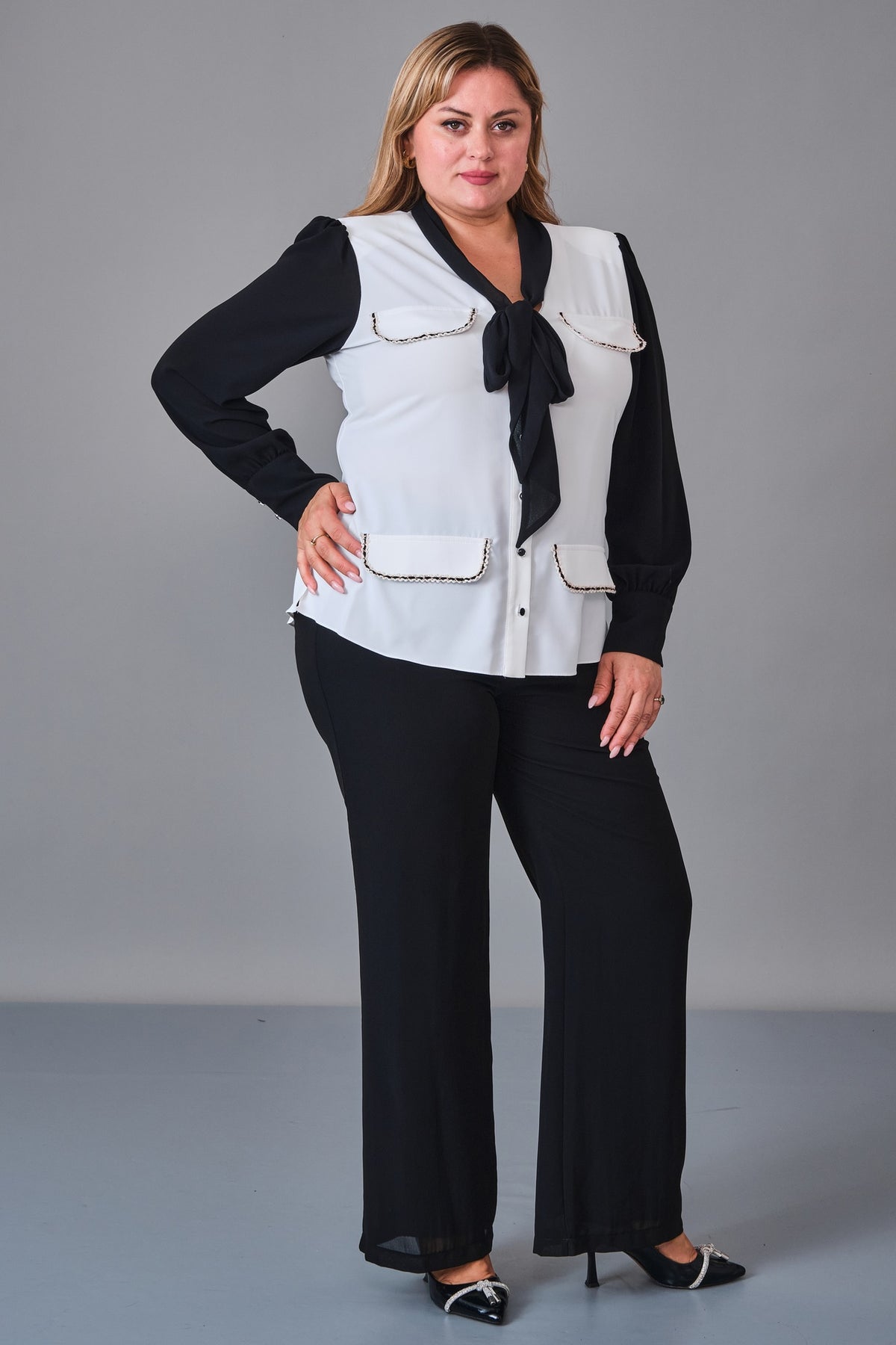 Kifayet - Plus Size Shirt (KFT27K18534-20) - 8690200251580