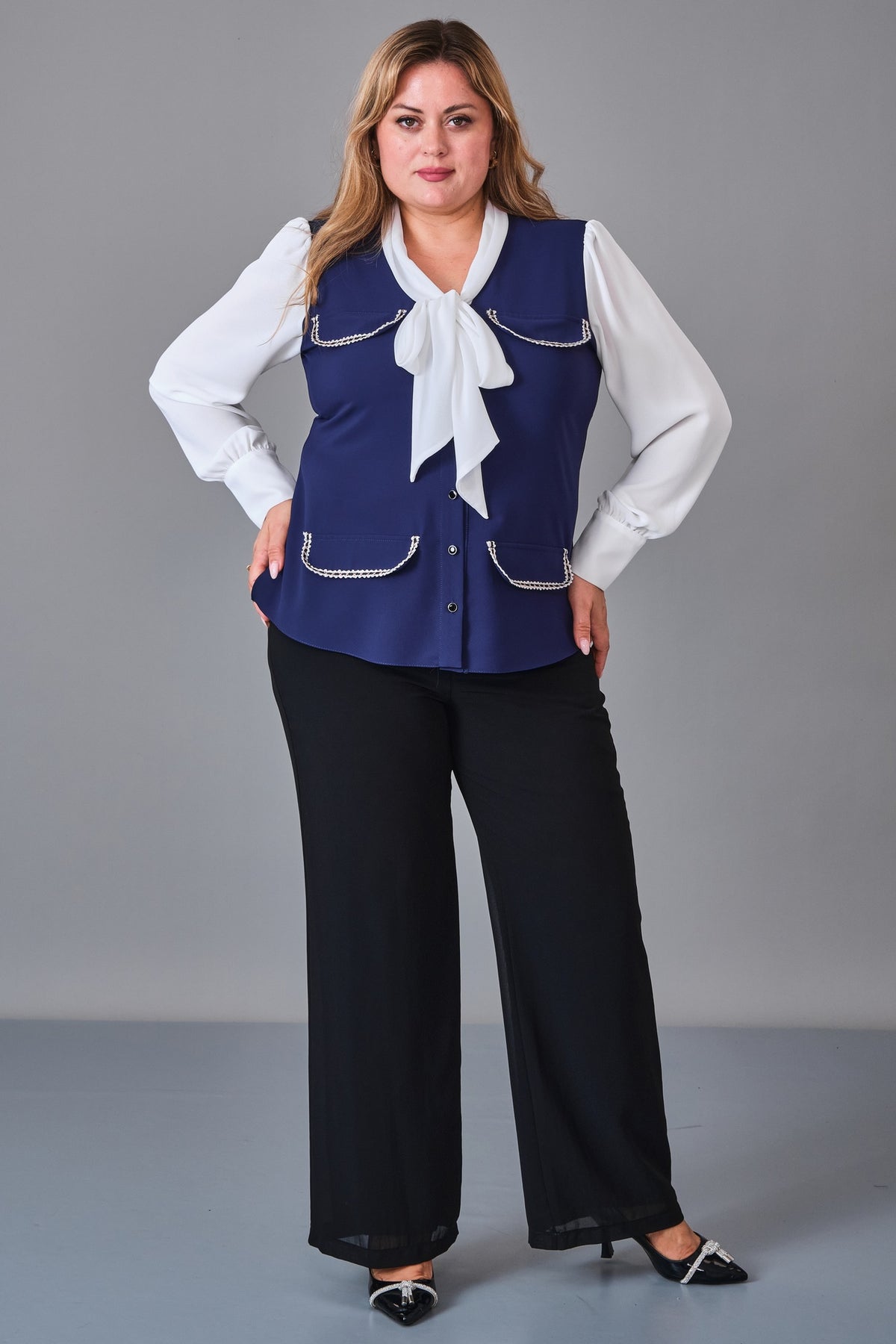 Kifayet - Plus Size Shirt (KFT27K18534-20) - 8690200251597
