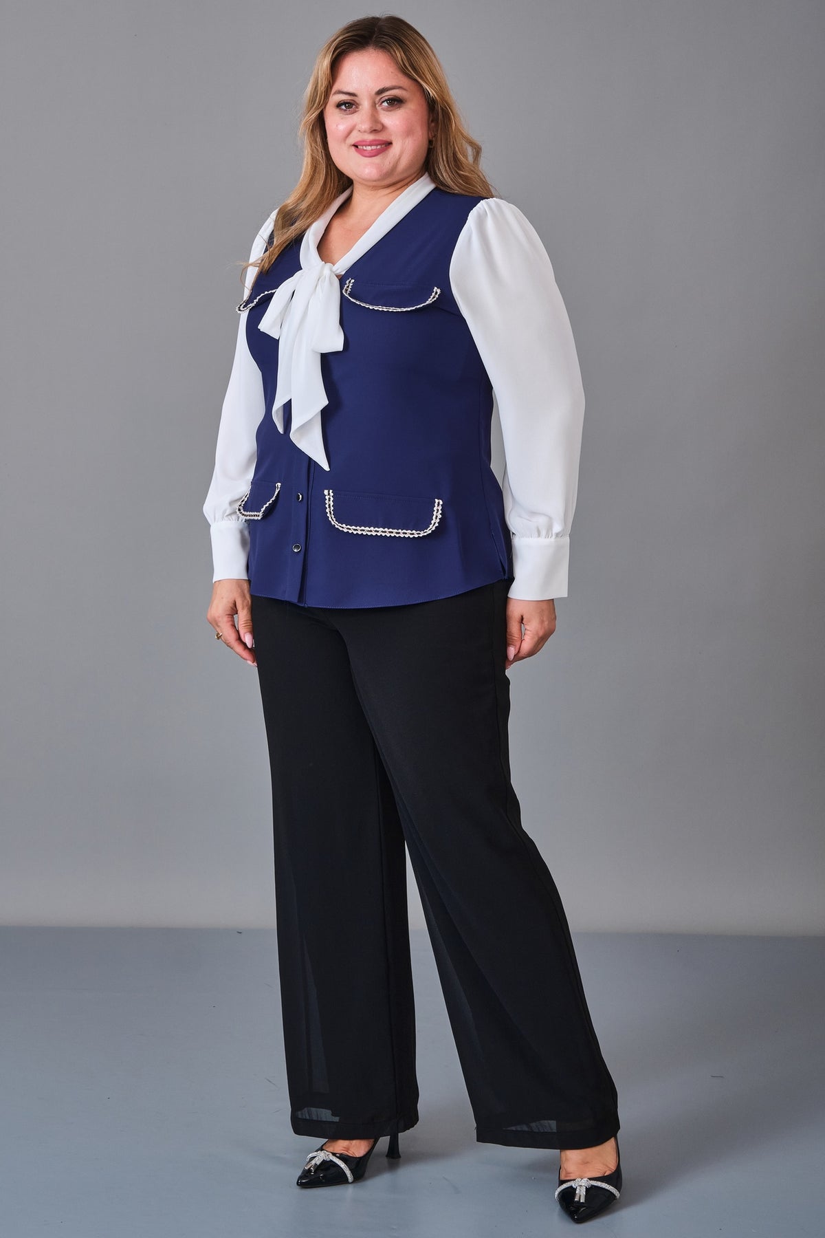 Kifayet - Plus Size Shirt (KFT27K18534-20) - 8690200251597