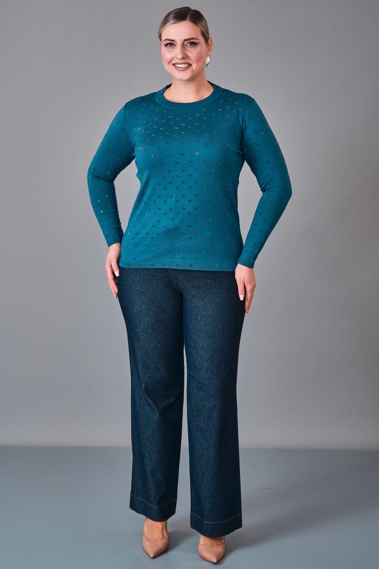 Xlife - Plus Size Blouse (XLF27K8058) - 8690200251832