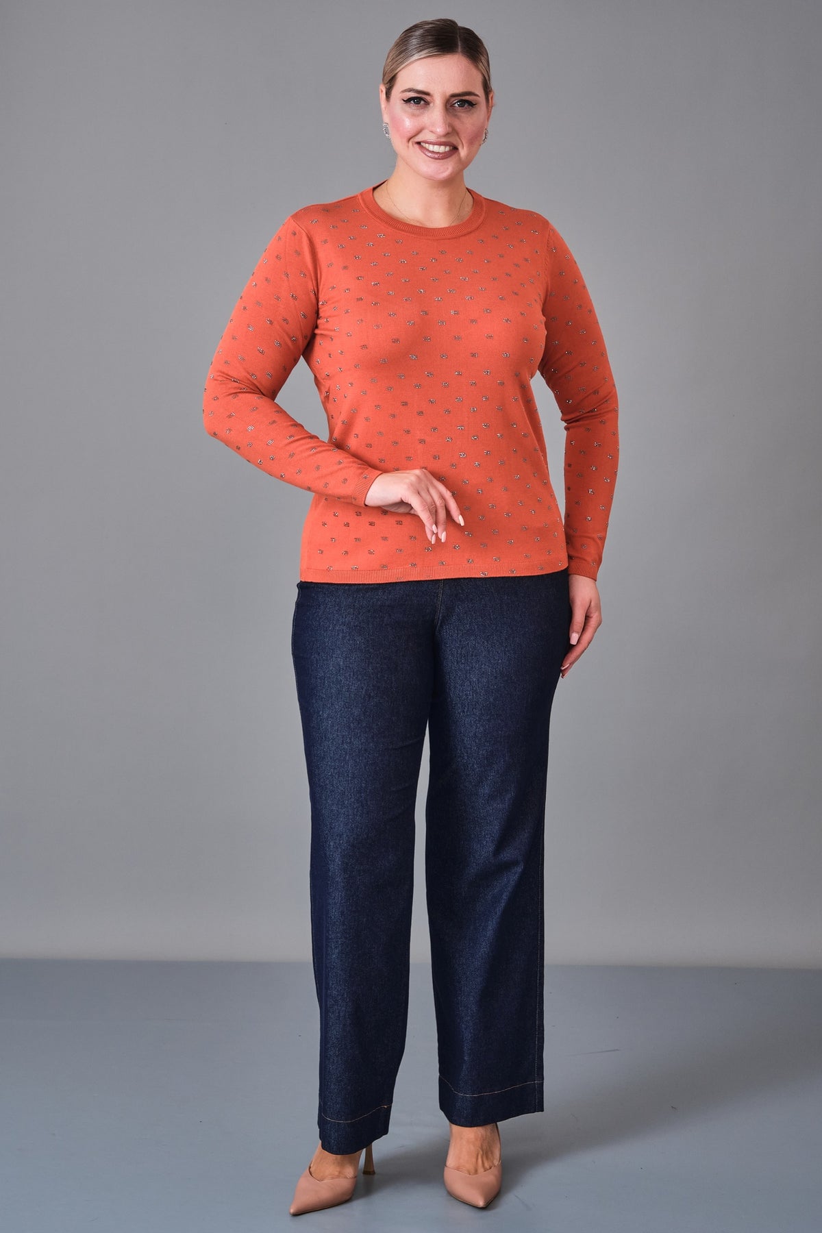 Xlife - Plus Size Blouse (XLF27K8058) - 8690200251849