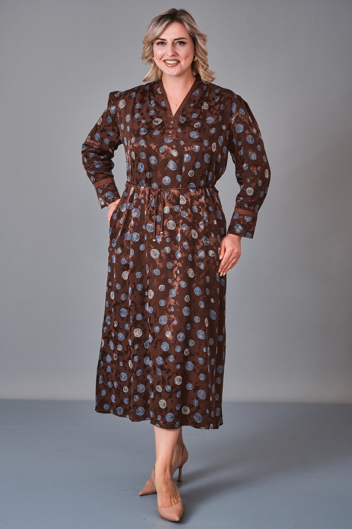 Revaro - Plus Size Dress (REV27KBS-2725) - 8690200252266