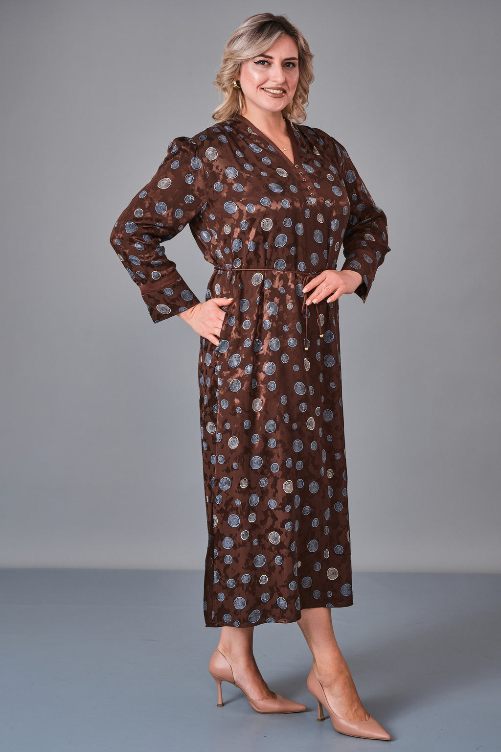 Revaro - Plus Size Dress (REV27KBS-2725) - 8690200252266