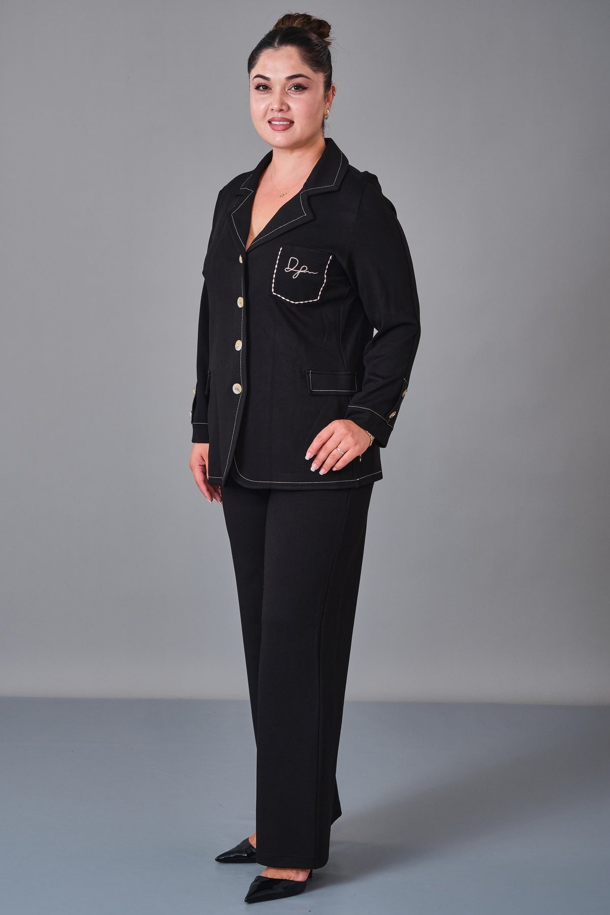 Dress Port - Plus Size Suit (DSP27K3665) - 8690200252273