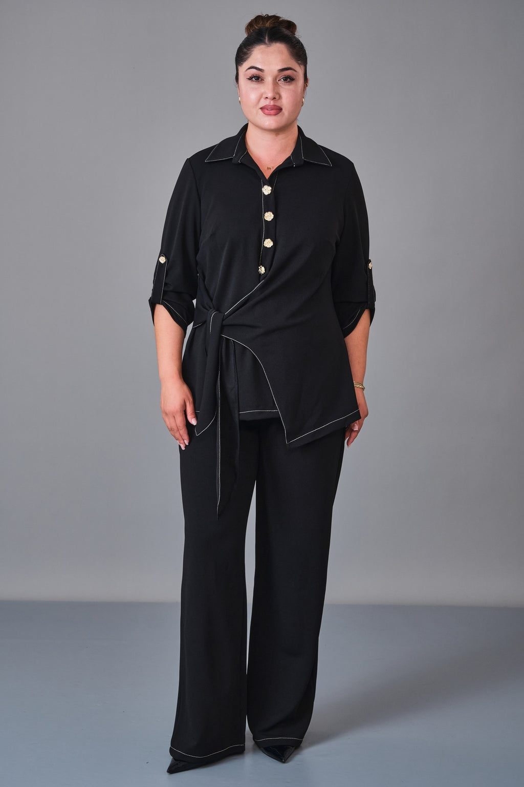 Dress Port - Plus Size Suit (DSP27K3666) - 8690200252297