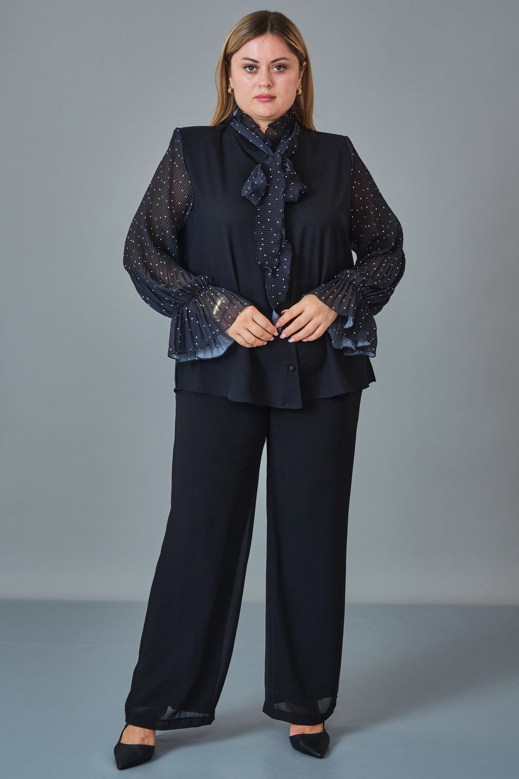 Kifayet - Extended Plus Size Shirt (KFT27K23821)