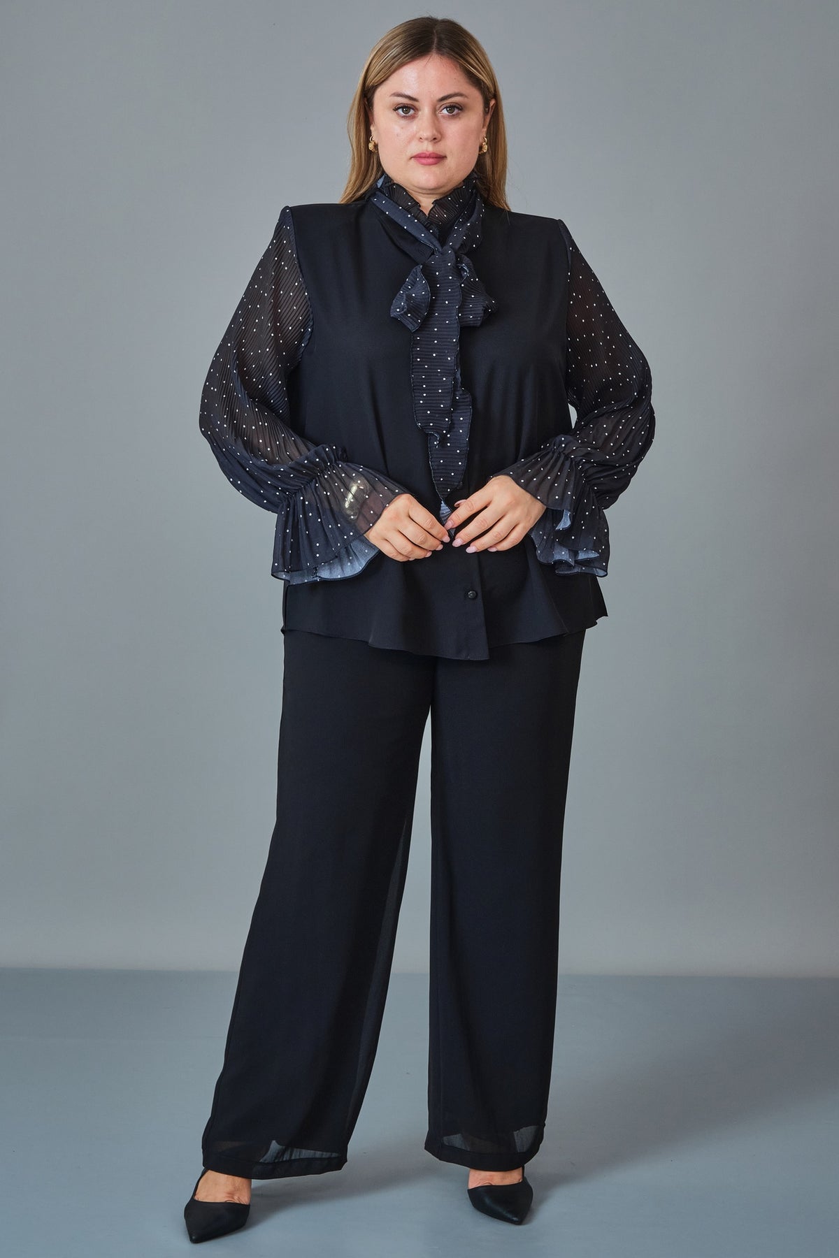 Kifayet - Extended Plus Size Shirt (KFT27K23821)