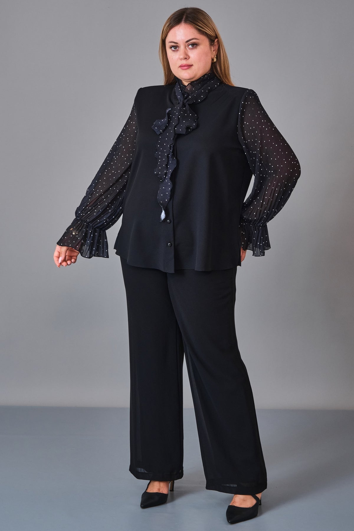 Kifayet - Extended Plus Size Shirt (KFT27K23821)