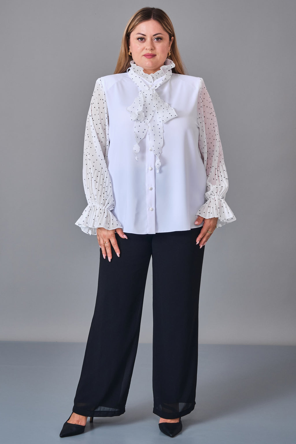 Kifayet - Extended Plus Size Shirt (KFT27K23821)