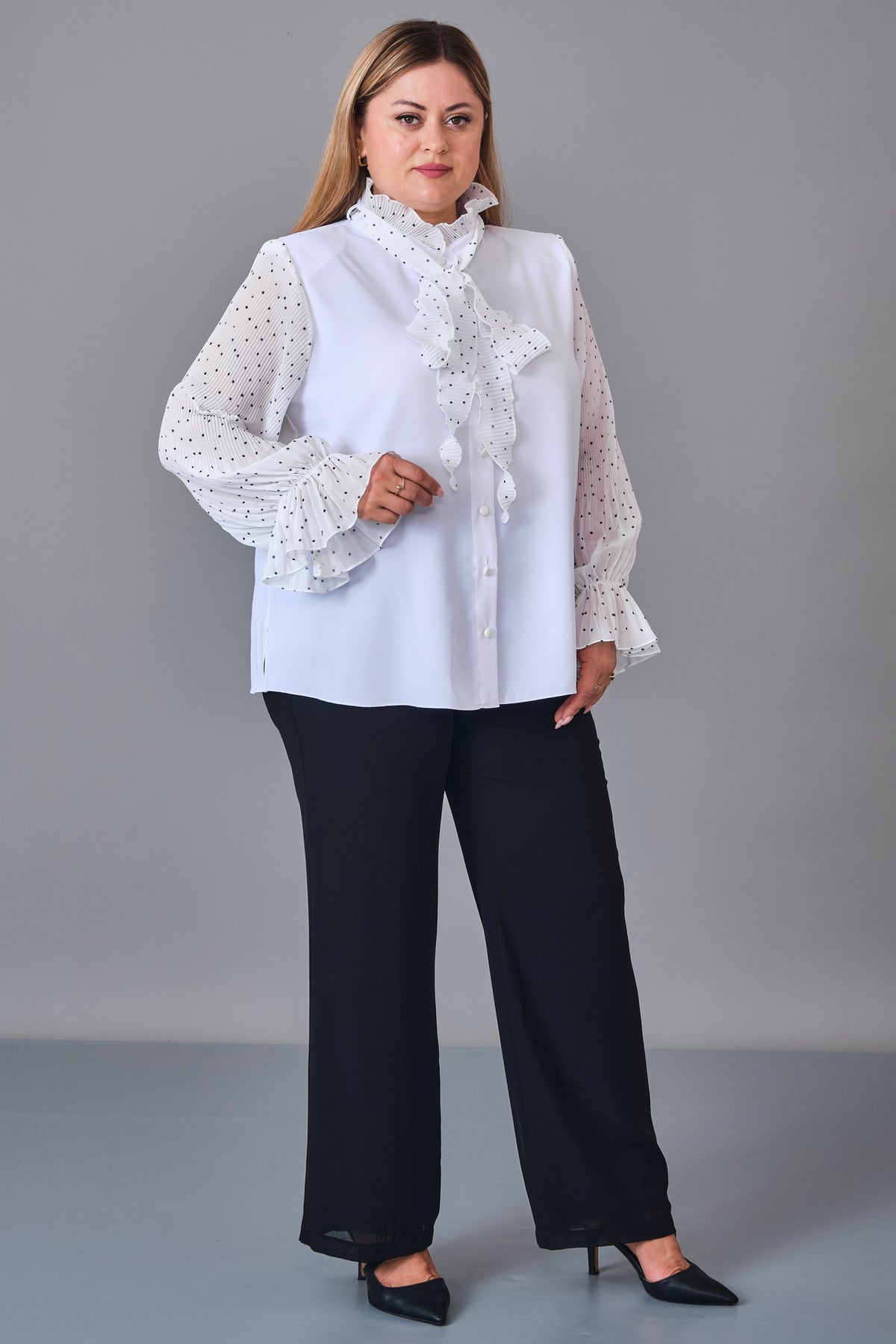 Kifayet - Extended Plus Size Shirt (KFT27K23821)