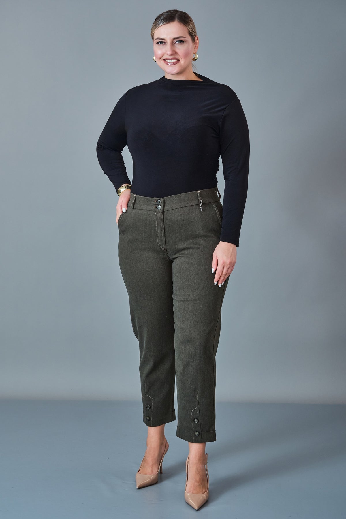 Elitline - Plus Size Trousers (ELT27K1-60-4121)
