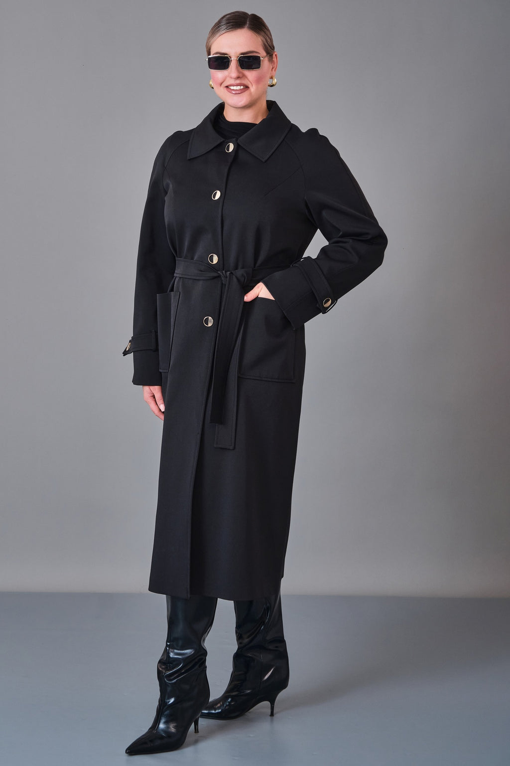 Renata - Plus Size Trench Coat (REN27KP1268.8)