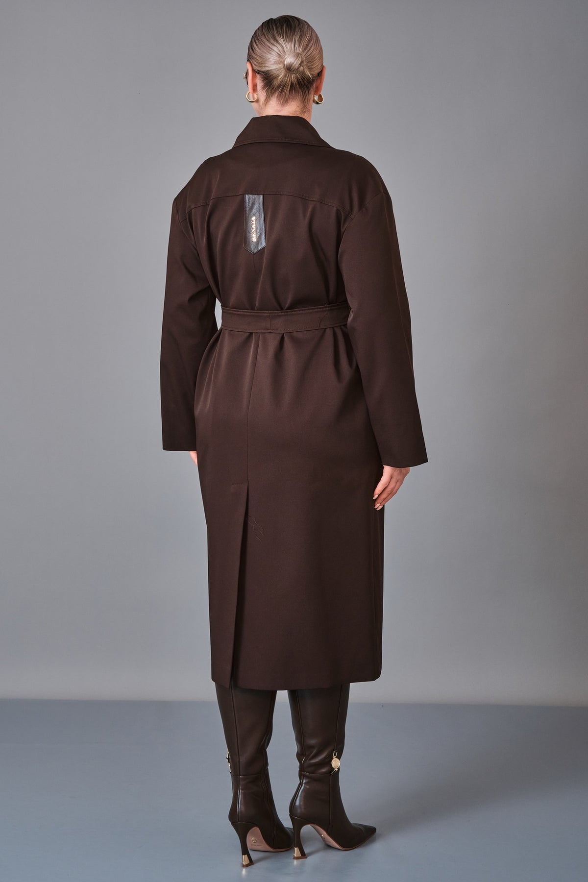 Renata - Plus Size Trench Coat (REN27KP1592.2)