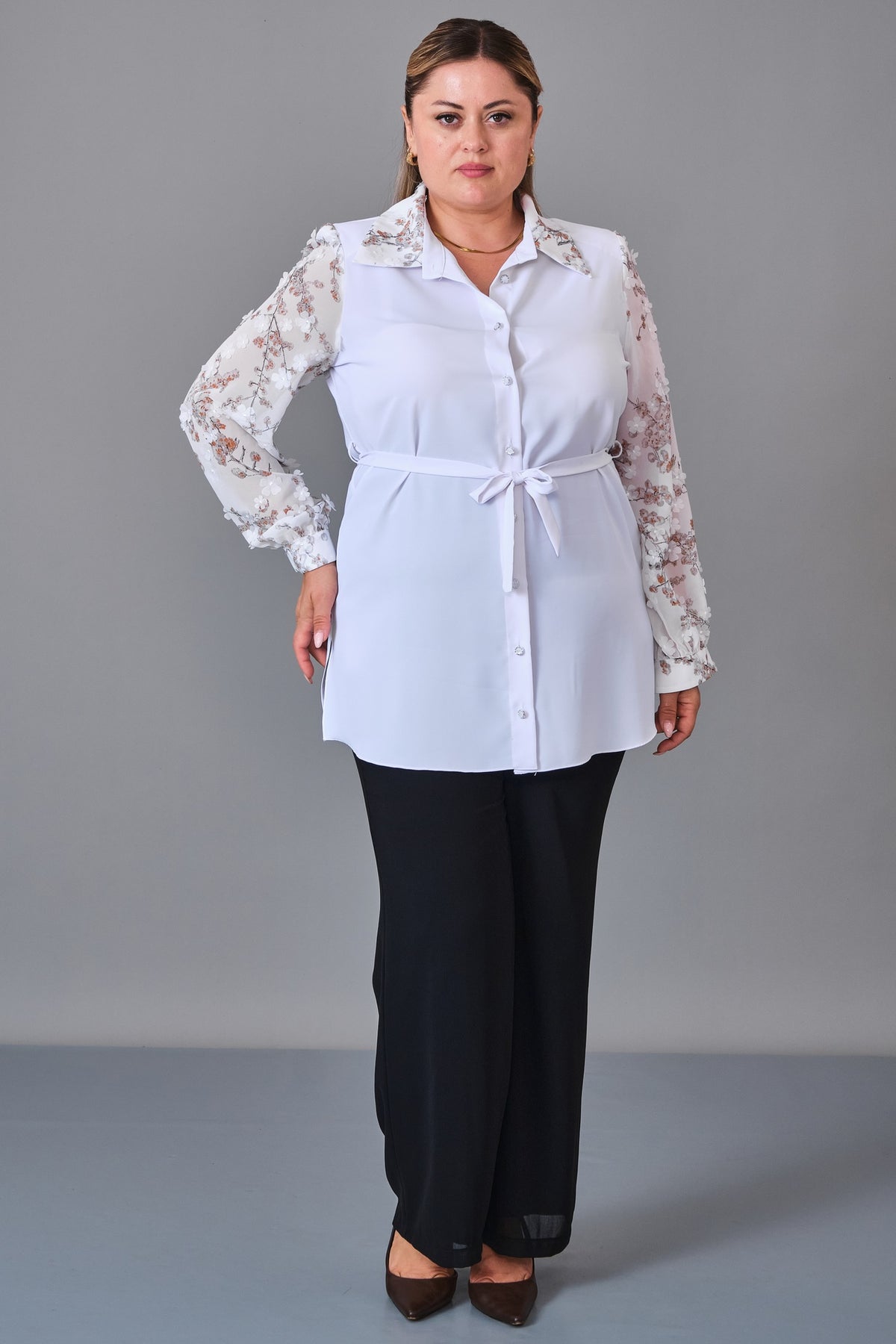 Kifayet - Plus Size Shirt (KFT27K18806)