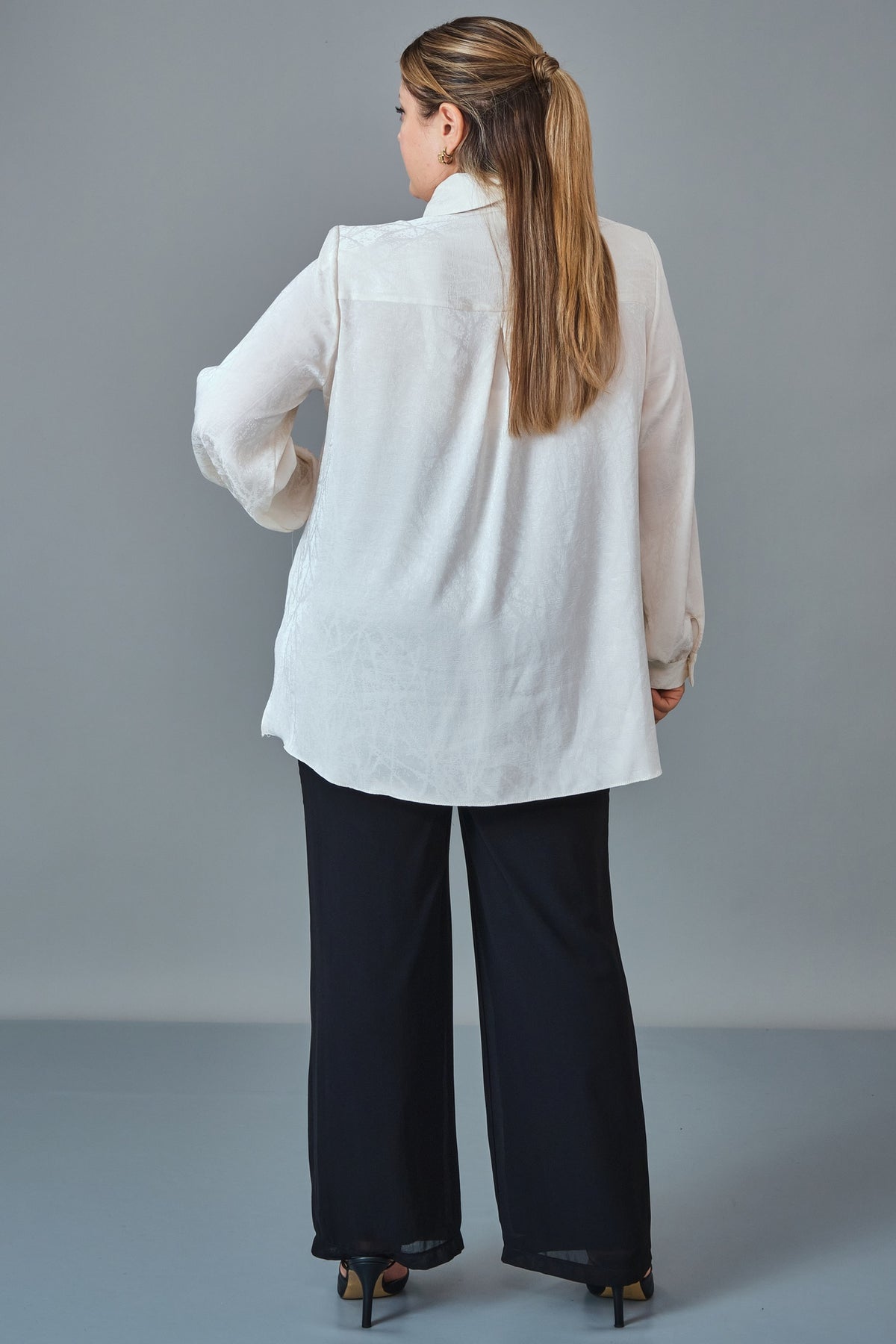 Kifayet - Extended Plus Size Shirt (KFT27K23815)