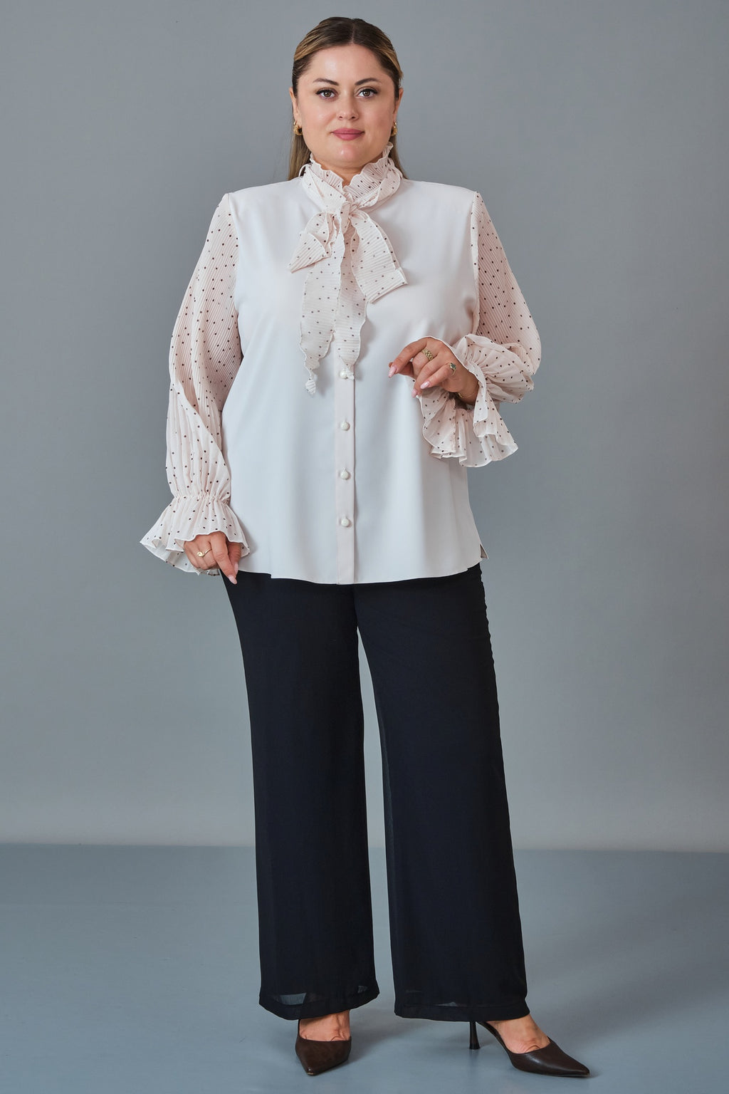 Kifayet - Extended Plus Size Shirt (KFT27K23821)
