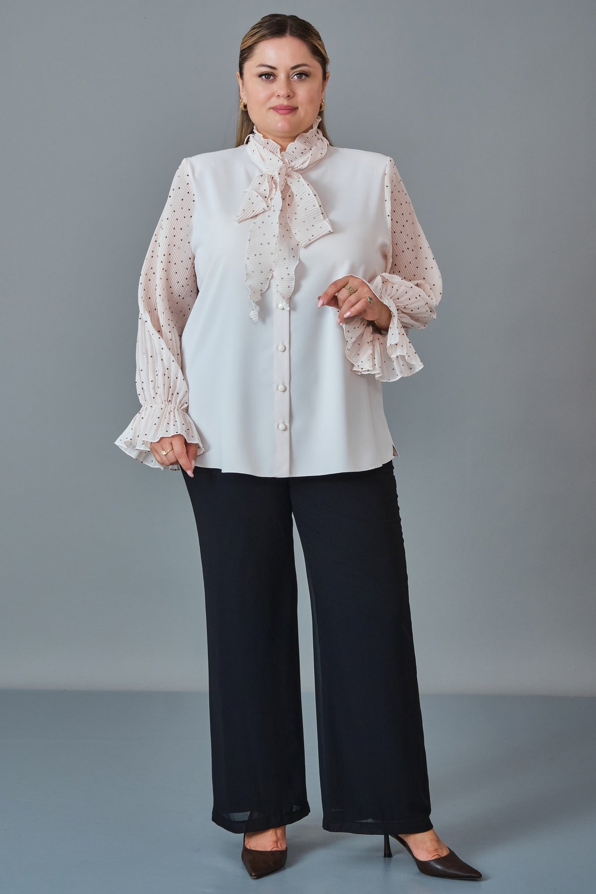 Kifayet - Extended Plus Size Shirt (KFT27K23821)