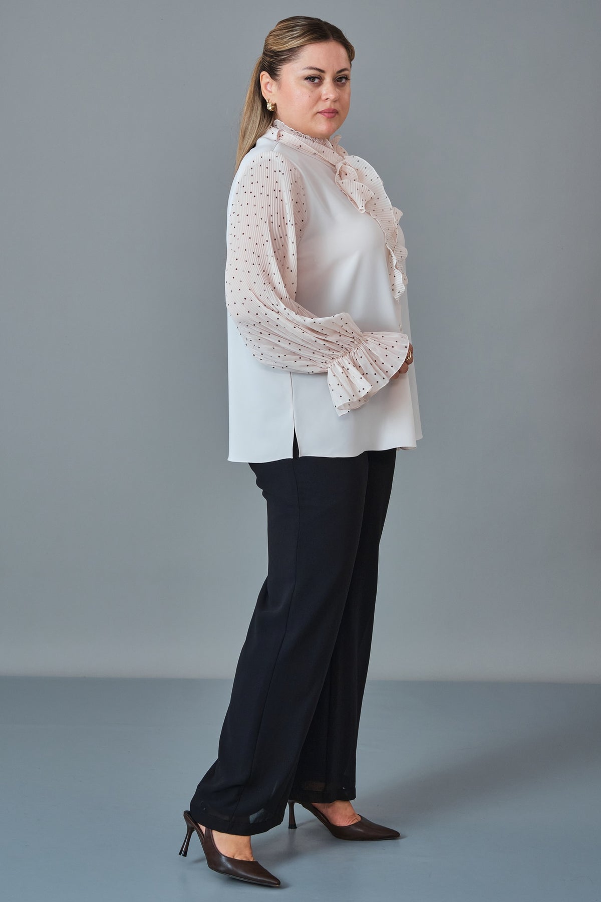 Kifayet - Extended Plus Size Shirt (KFT27K23821)