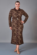 Myraang - Plus Size Dress (MRG27K08-8483) - 8690200254079