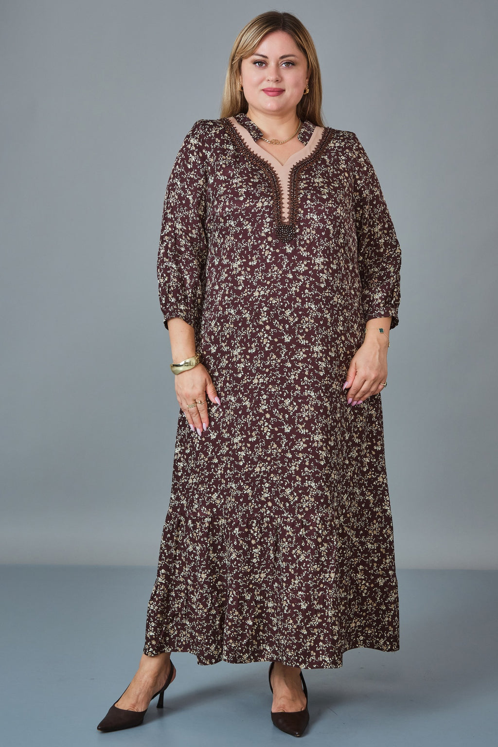 Gumanize - Plus Size Dress (GMZ2027-31-8474) - 8690200254093