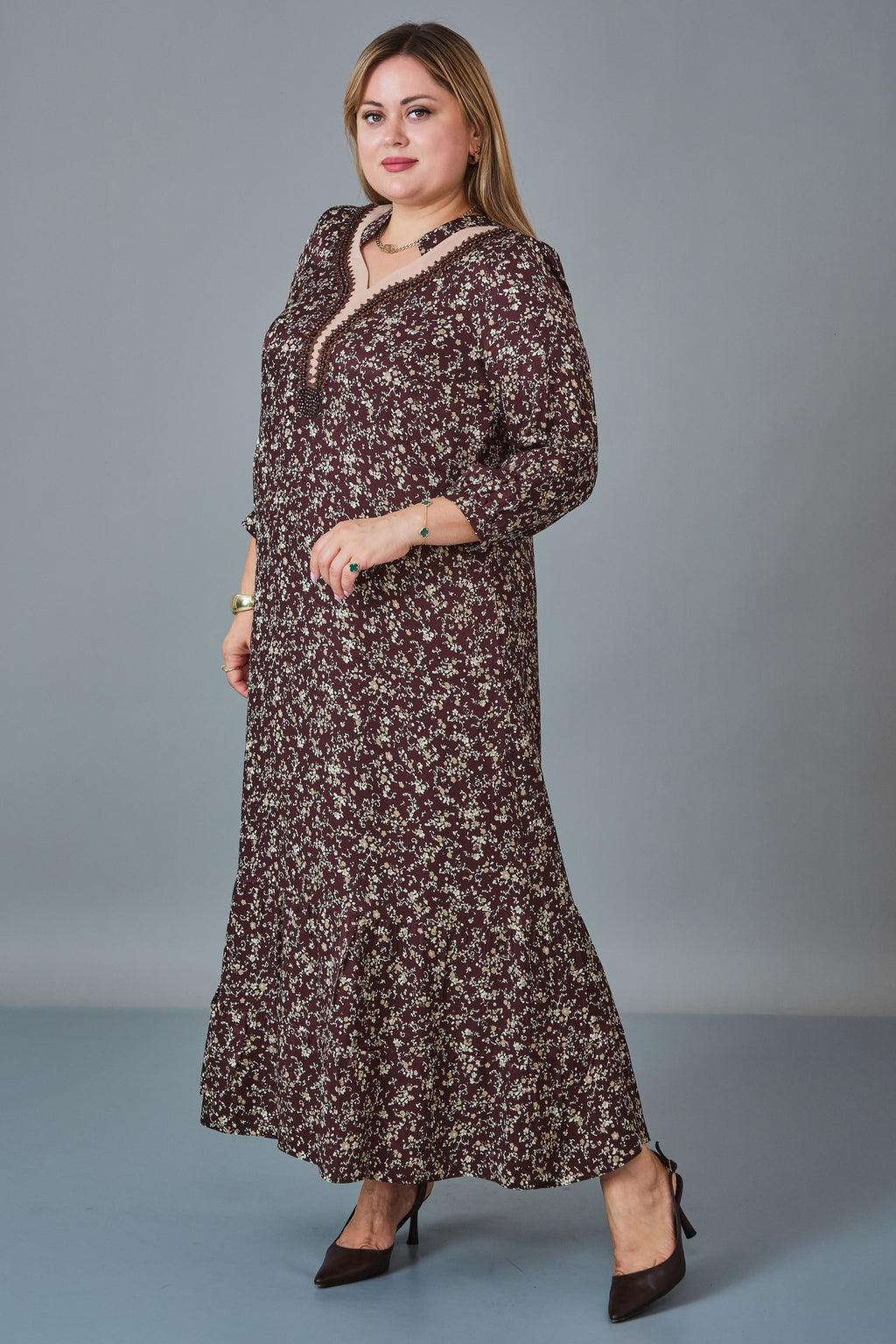 Gumanize - Plus Size Dress (GMZ2027-31-8474) - 8690200254093