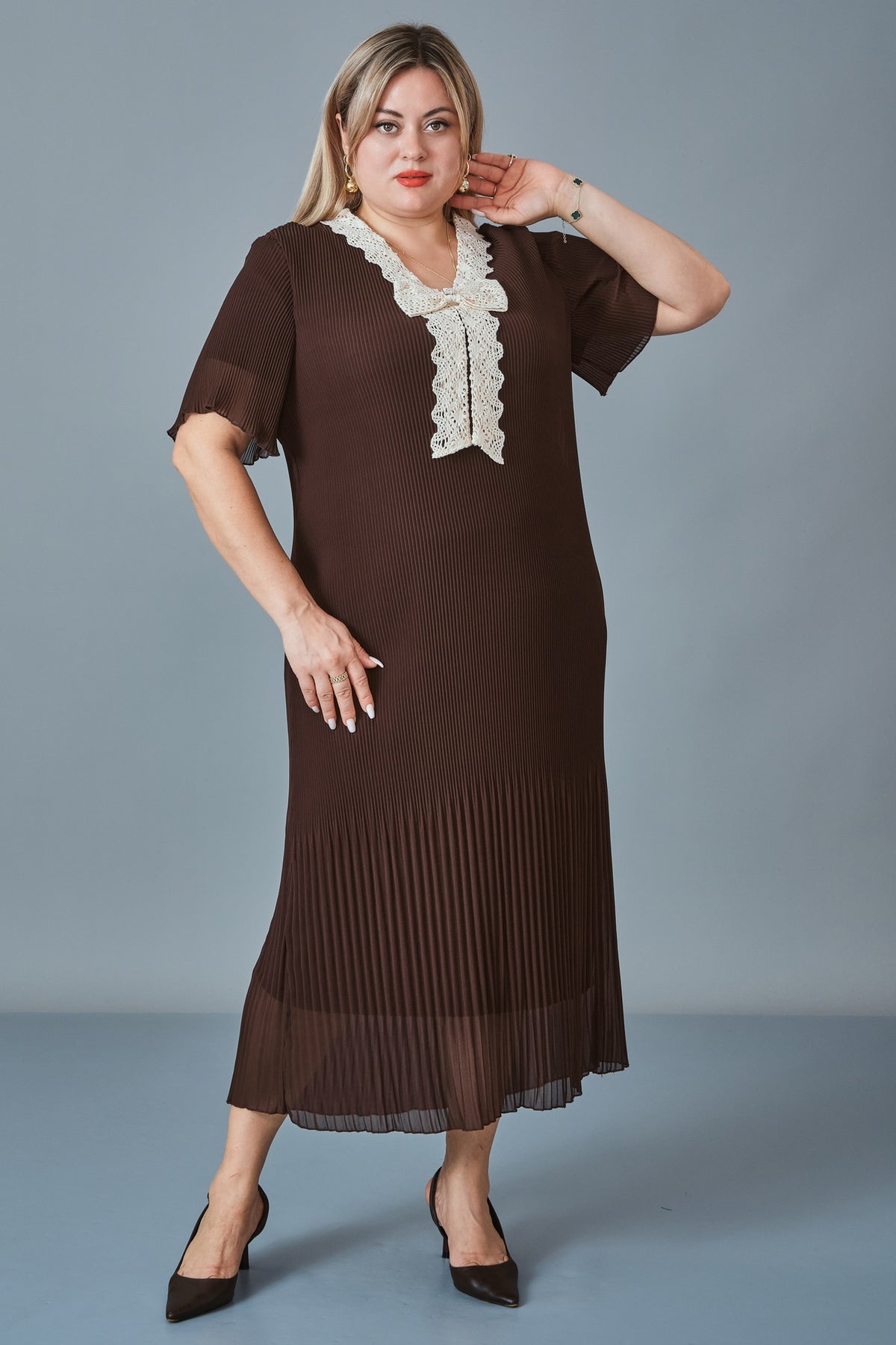 Chiffon Line - Plus Size Dress (CFL27K3521)