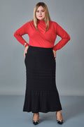 Desender - Plus Size Skirt (DES27K5351) - 8690200254352