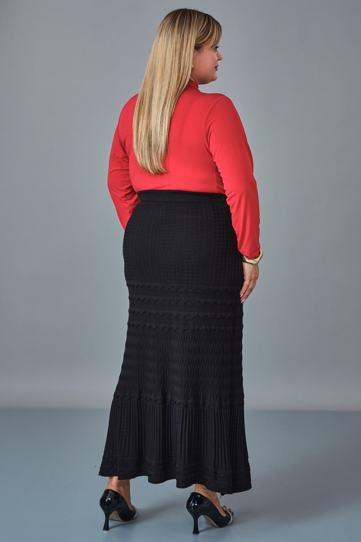 Desender - Plus Size Skirt (DES27K5351) - 8690200254352
