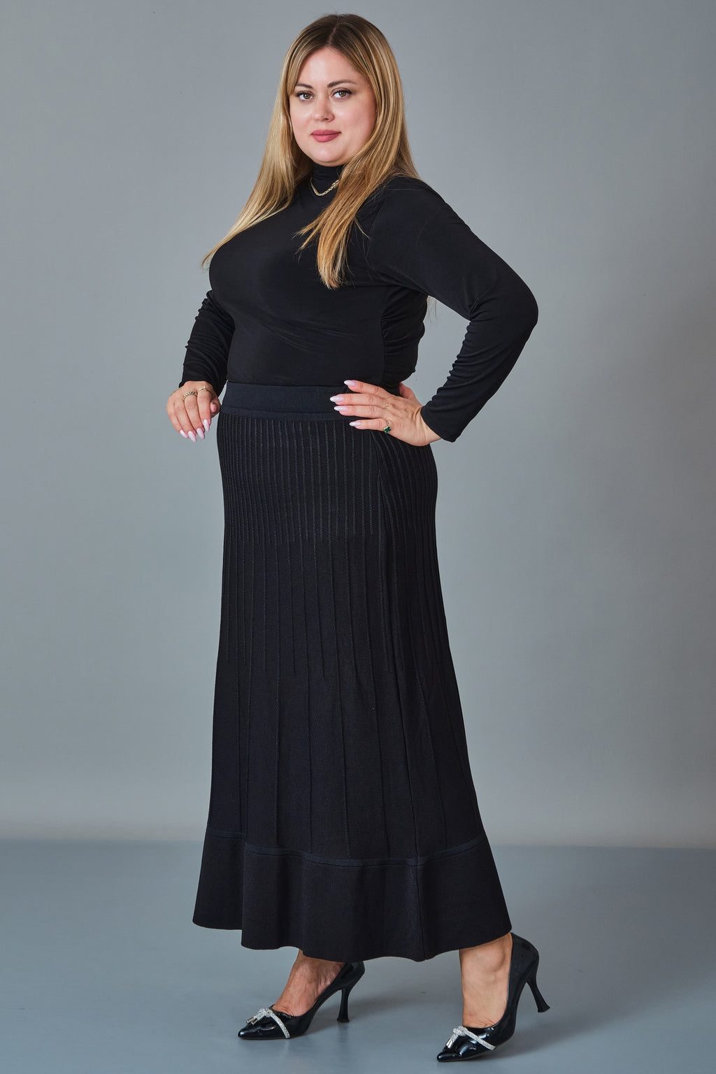 Desender - Plus Size Skirt (DES27K5409) - 8690200254369