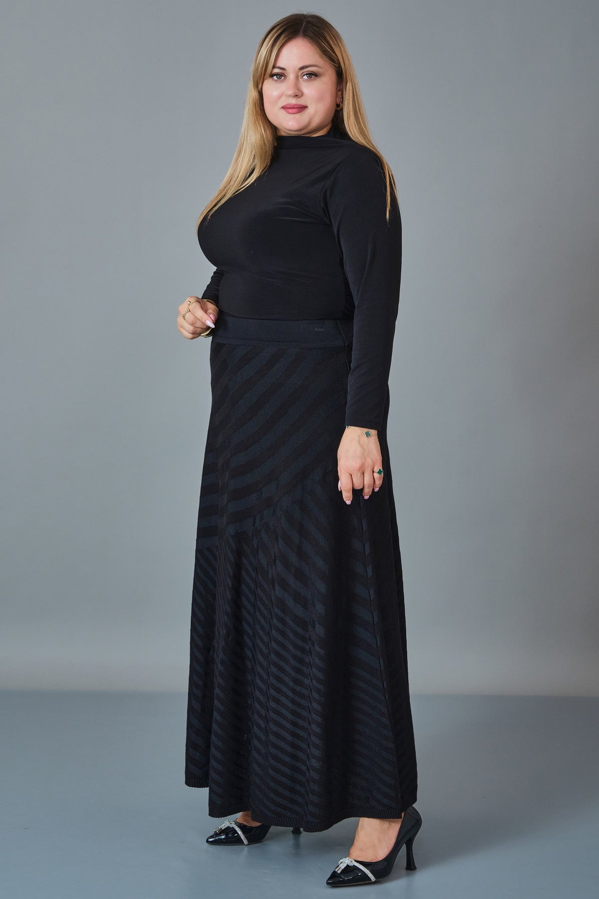 Desender - Plus Size Skirt (DES27K5620) - 8690200254406