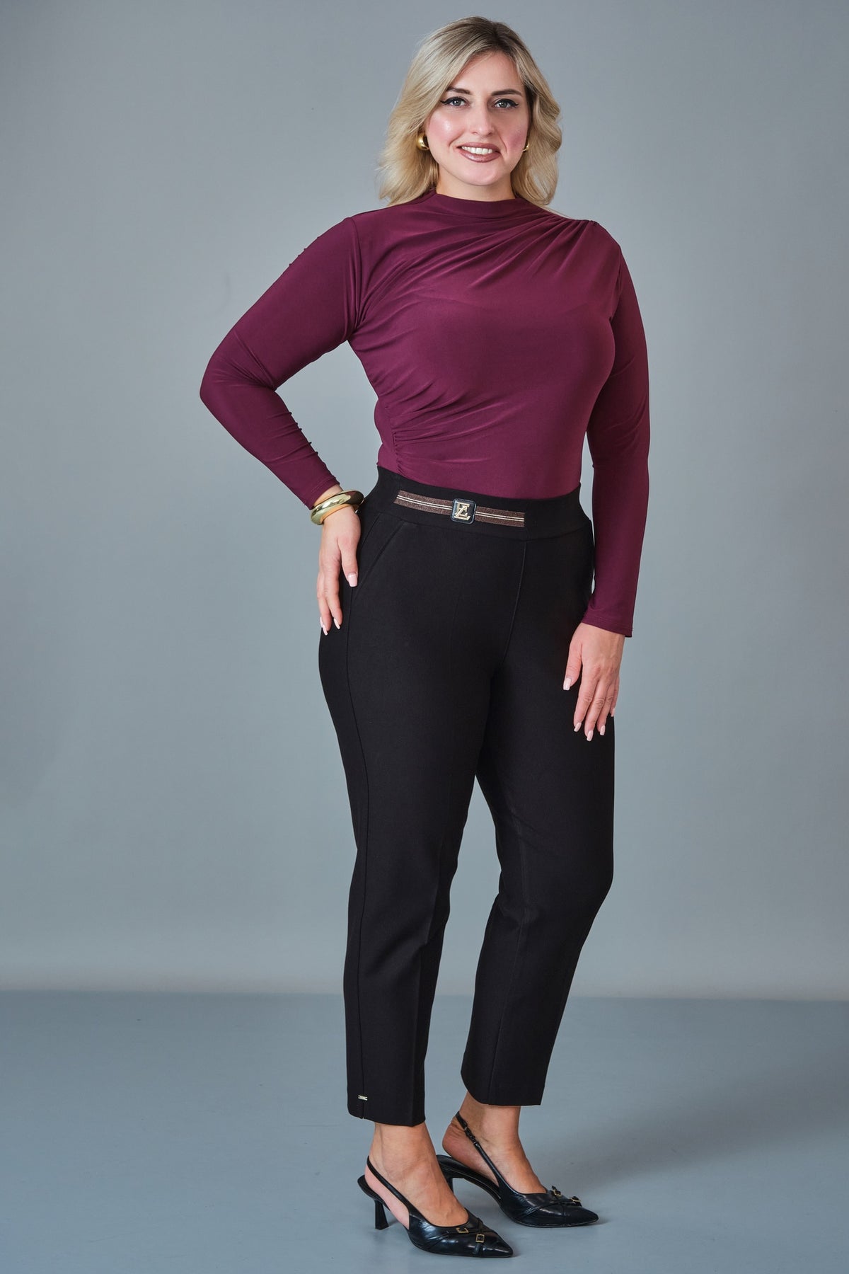 Elitline - Plus Size Trousers (ELT27K1-01-4139) - 8690200254796