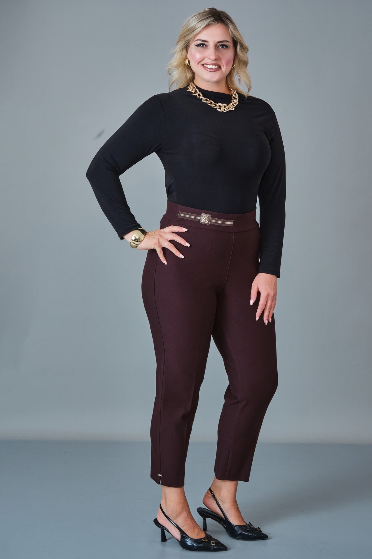 Elitline - Plus Size Trousers (ELT27K1-01-4139) - 8690200254802