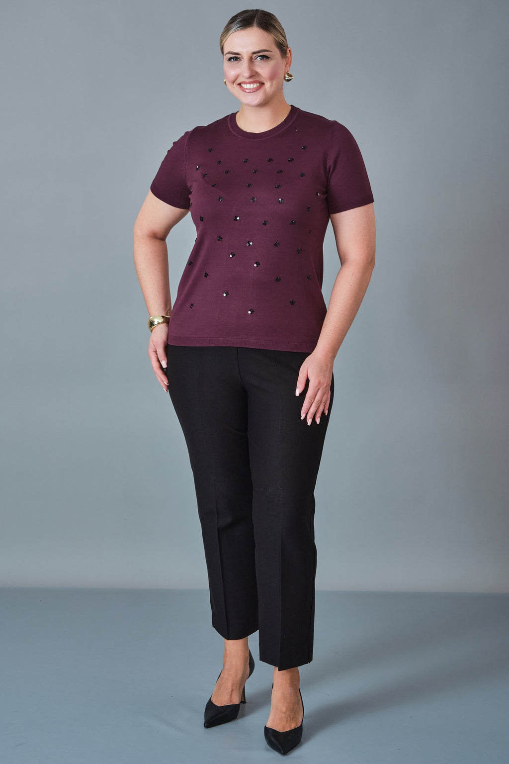 Xlife - Plus Size Knitwear (XLF27K8055) - 8690200255076