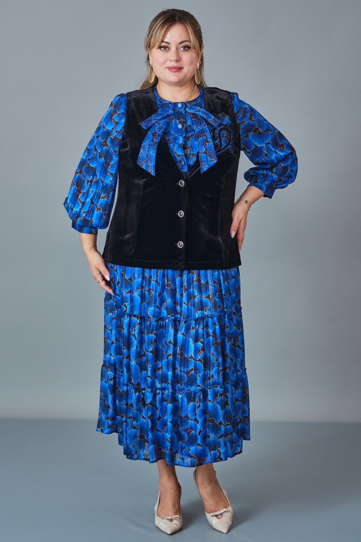 Gumanize - Plus Size Dress (GMZ2025-222-7399) - 8690200255601