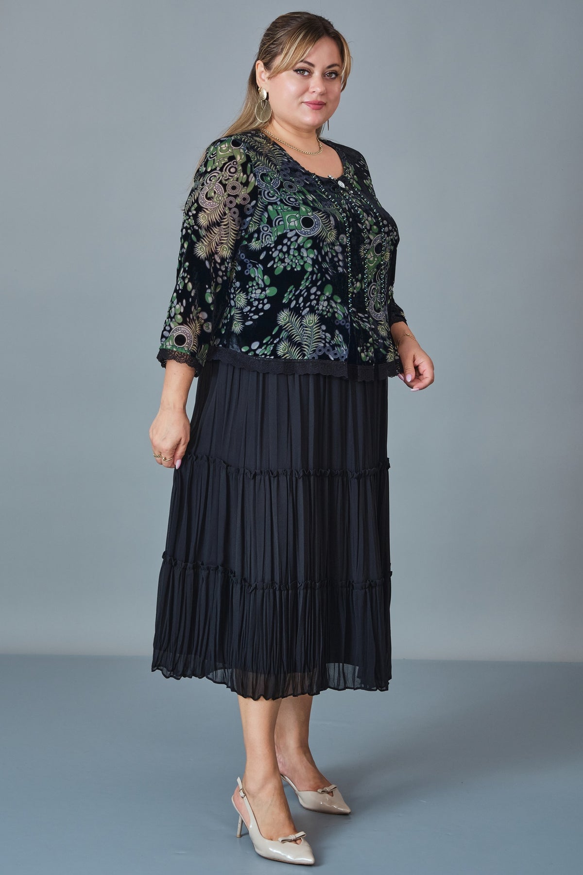 Gumanize - Extended Plus Size Dress (GMZ2026-262-6427) - 8690200255656