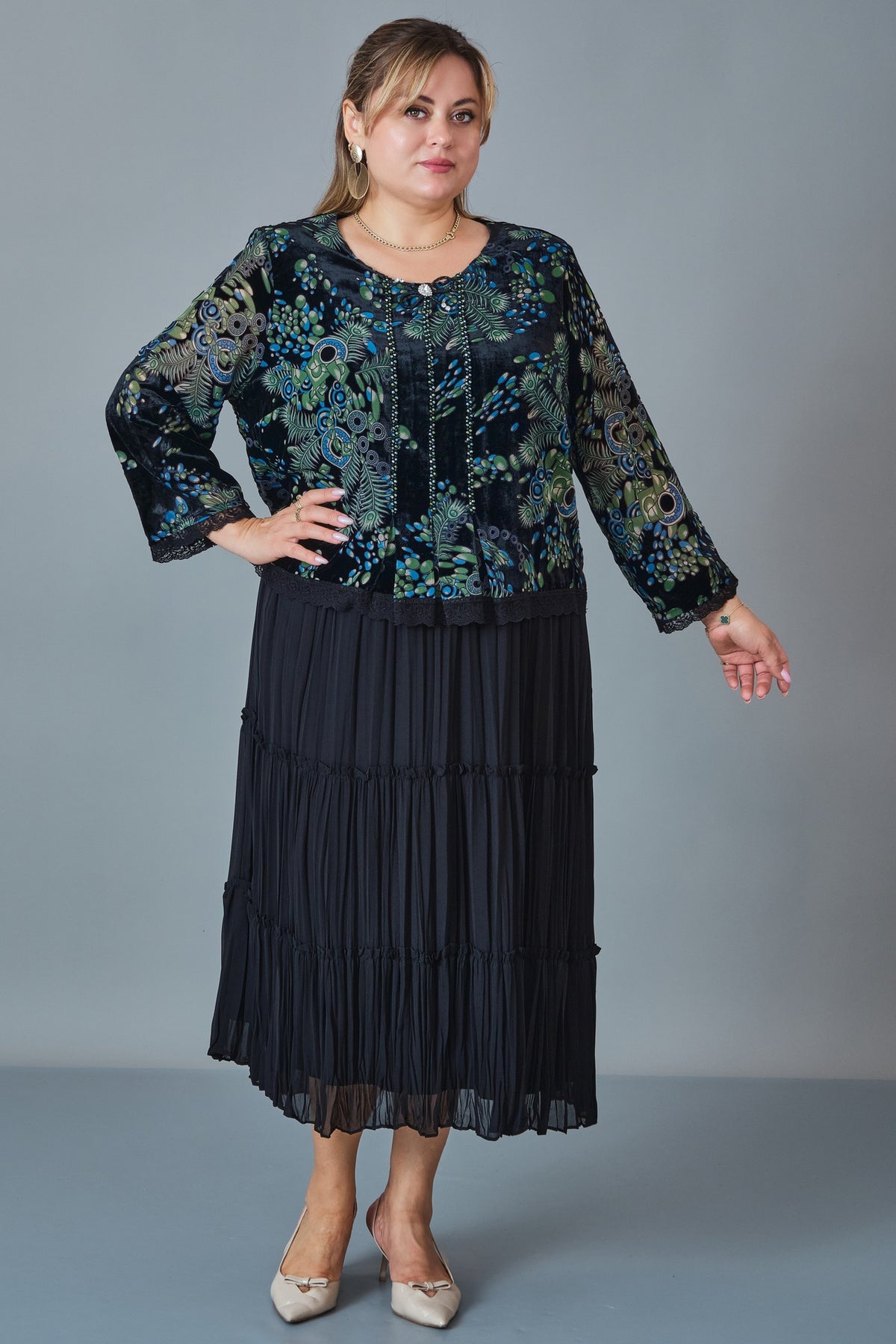 Gumanize - Extended Plus Size Dress (GMZ2026-262-6427) - 8690200255663