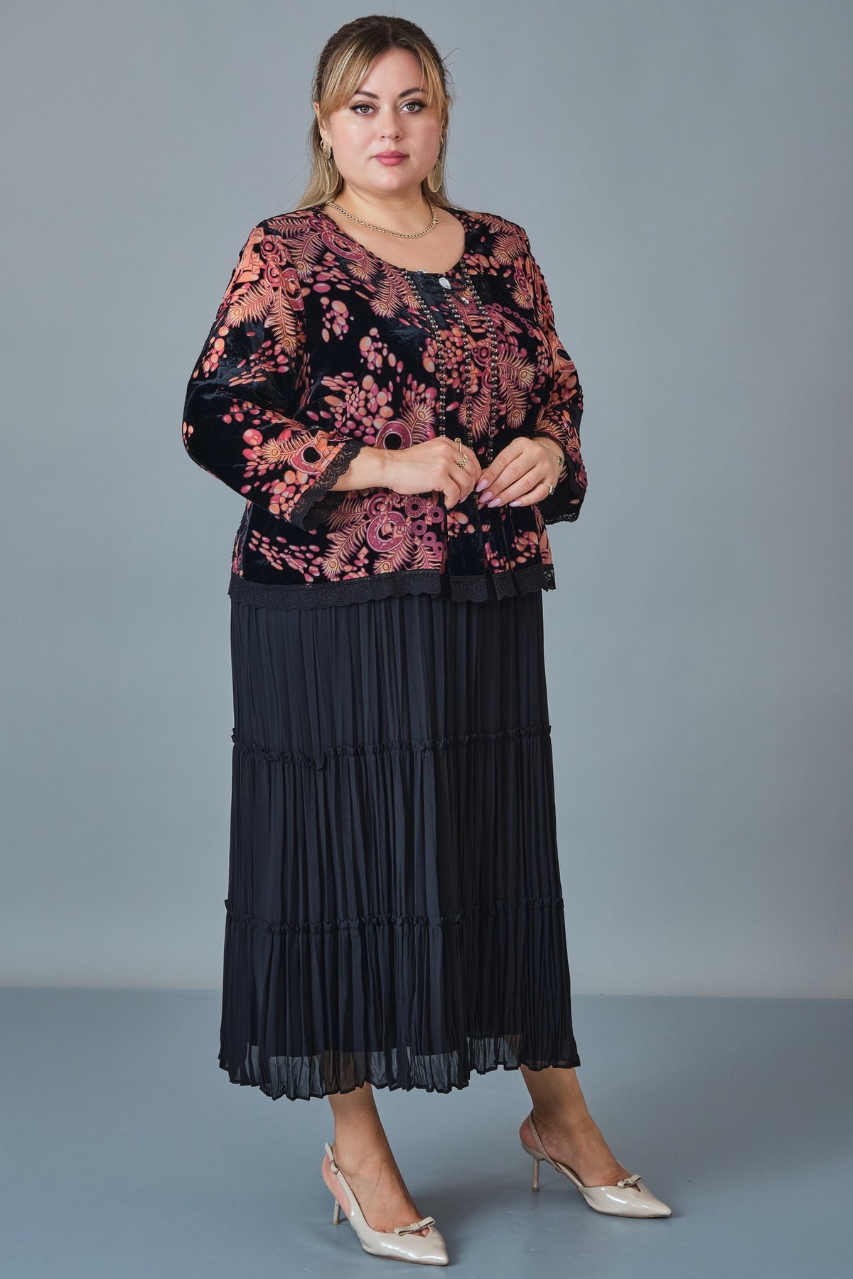Gumanize - Extended Plus Size Dress (GMZ2026-262-6427) - 8690200255670