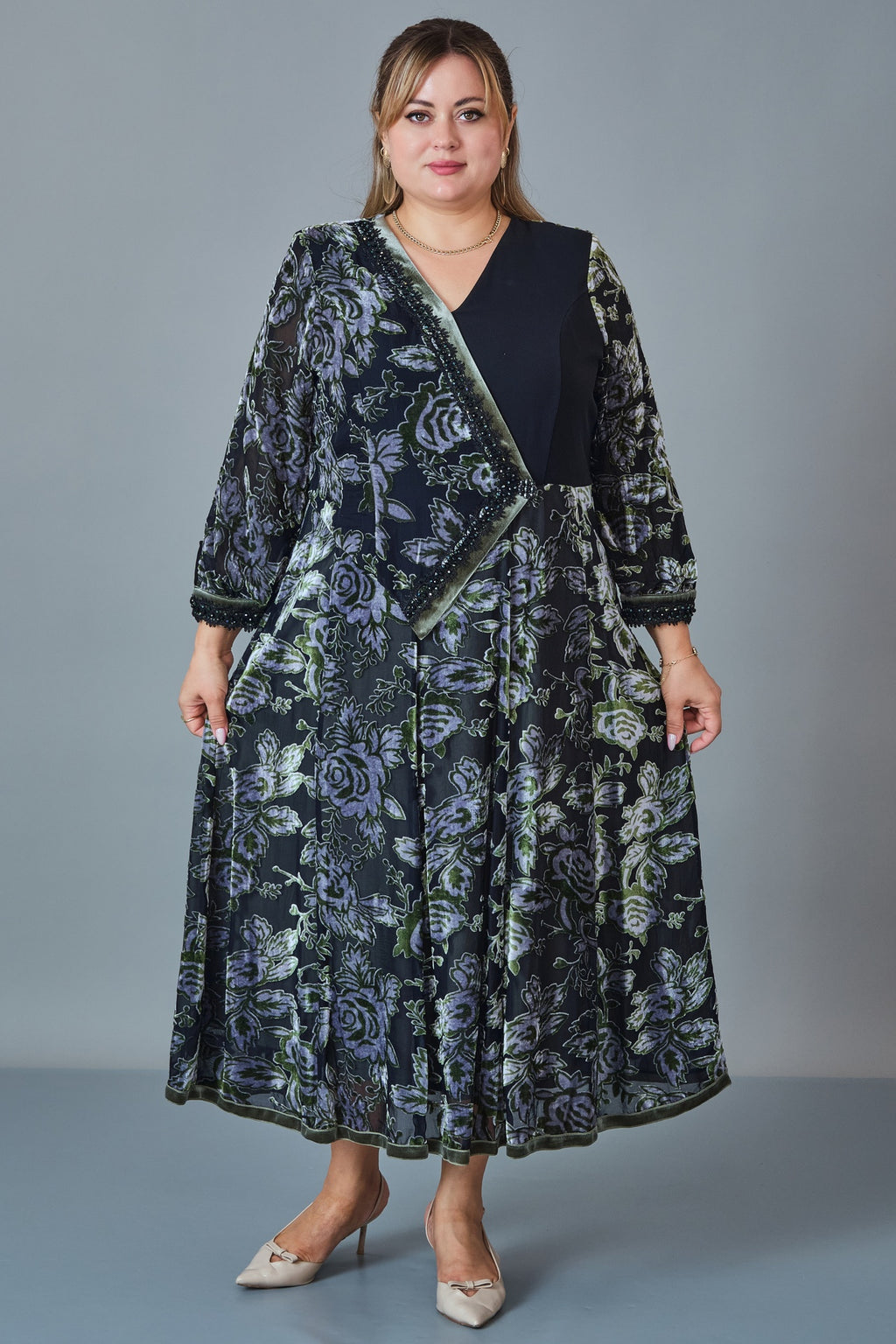 Gumanize - Plus Size Dress (GMZ2026-75-6358) - 8690200255748