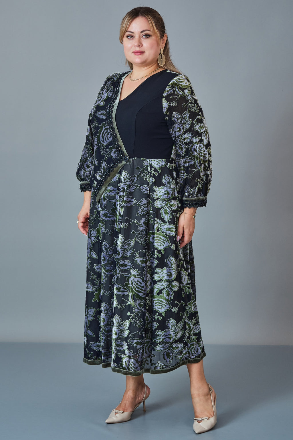 Gumanize - Plus Size Dress (GMZ2026-75-6358) - 8690200255748